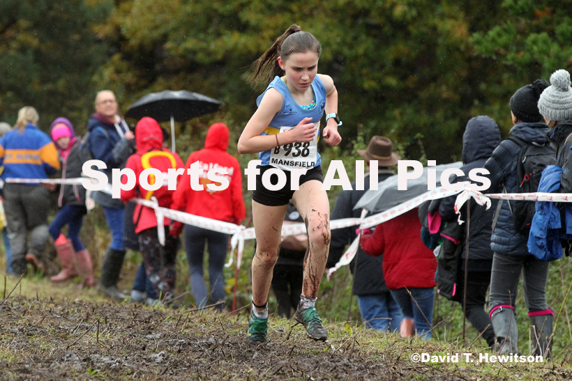 Girls under-15s, National Cross Country Relay Champs., Berry Hill Park, Mansfield.  Photo: David T. Hewitson/Sports for All Pics